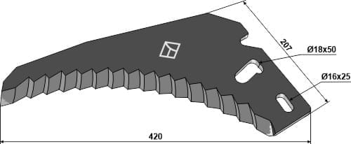 BL29842 Ladewagenmesser 5mm - passend zu Bergmann B02-0449