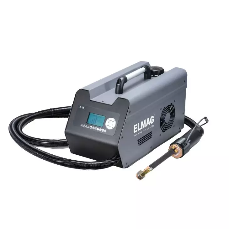 Chauffage par induction Elmag 3,7 kW – comprenant un tuyau de 3 m et une tête de chauffe, 230 V, refroidissement liquide
