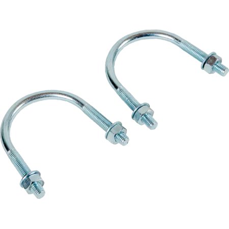 2x Patura Befestigungsbügel, für Pfosten bis Ø 80 mm