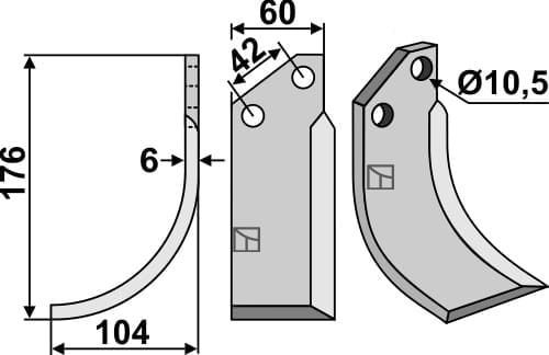 BL5175 Fräsmesser L - passend zu Goldoni 5323
