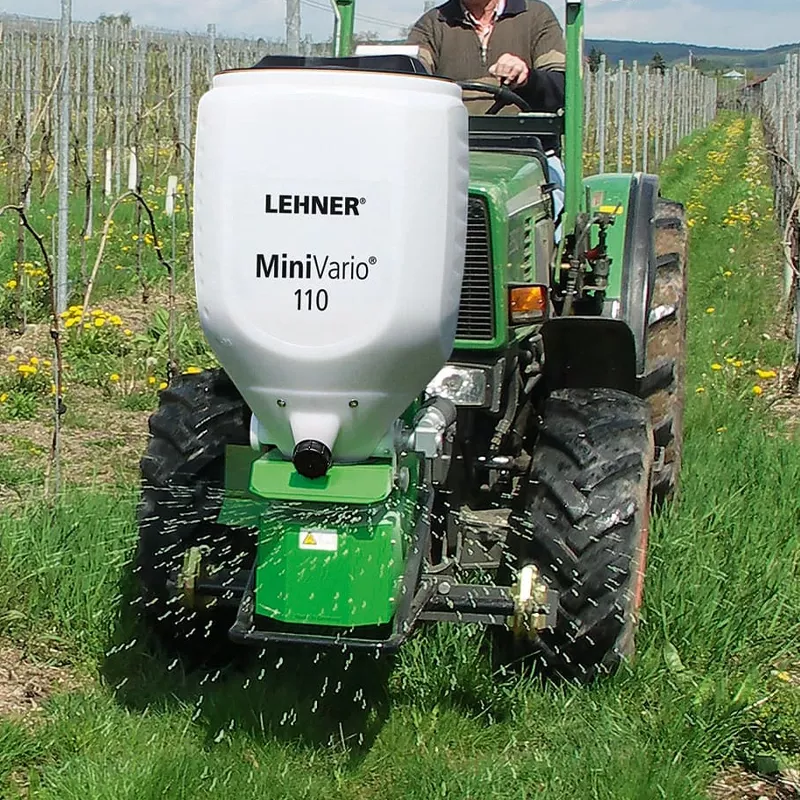 LEHNER MiniVario® 110 Allround-Streuer – 12V Granulatstreuer für schmale Arbeitsbreiten bis 6 m