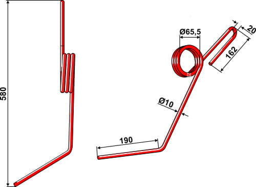 BL29155 Striegelzinken - passend zu Lemken 3537055