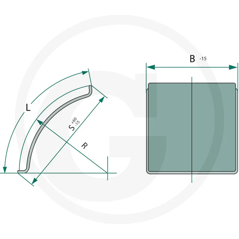 Sauermann mudguard - suitable for Fendt 329700021010, 106042130