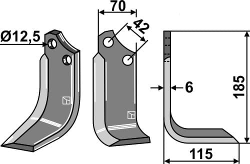 BL27805 Fräsmesser R - passend zu Sicma 4811403