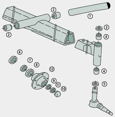 Inner wheel bearing - compatible with Case