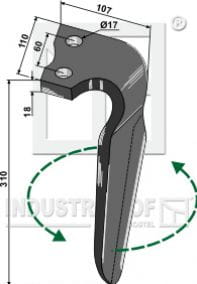 BL27511 Kreiseleggenzinken, linke Ausführung