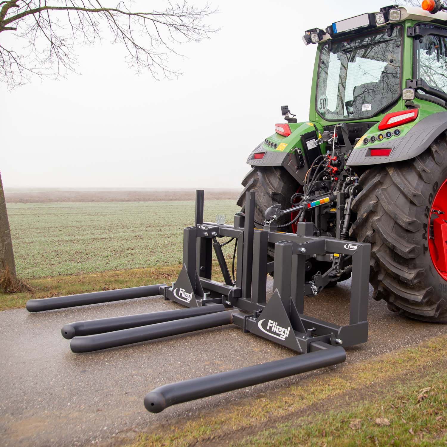 Fliegl Ballentransportgerät Twin – hydraulisch | Euro & Dreipunkt Kat. 2