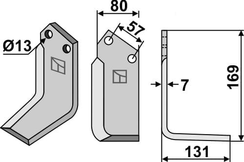 BL5403 Fräsmesser R - passend für Kuhn 522275
