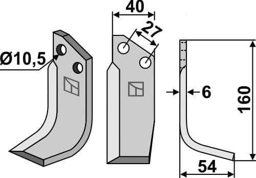 BL6390 Fräsmesser VAL-11R