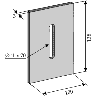 BL3098 Abstreiferblech