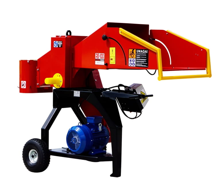 Remet RE-100 Wood Chipper – 7.5 kW Electric Chipper | Powerful Wood Shredder up to 90 mm