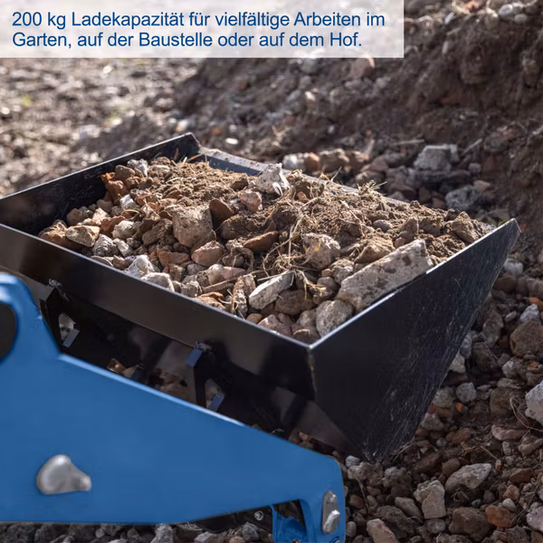 Scheppach MKL730 Raupen-Kompaktlader – 8,5 PS Benzinmotor, 200 kg Ladekapazität, E-Start, 740 mm Spurbreite, 80L-Ladeschaufel