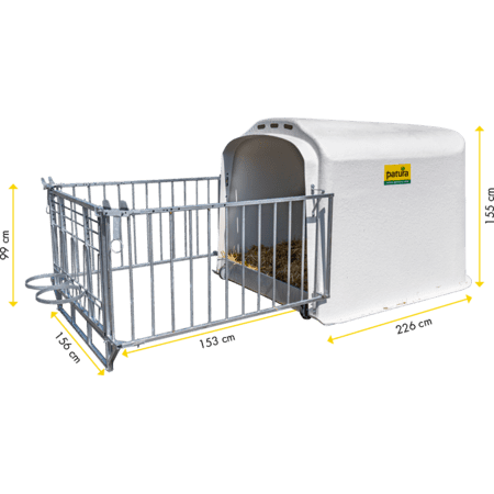 Patura Calf Hutch Pair Housing - with Fencing