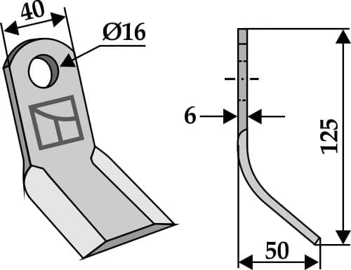 BL3967 Y-Messer 125 - passend zu Bucher 155130170