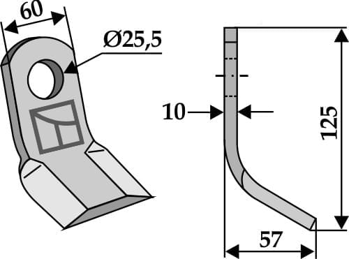 BL3972 Y- Messer - passend zu Quivogne 3124/94 - CTX50120