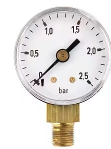 Manometer Ø40 0-2.5 bar ⅛" bottom - dry