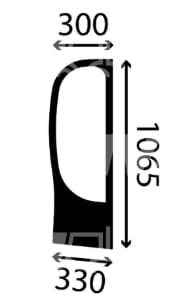 Seitenscheibe rechts - passend zu Weidemann