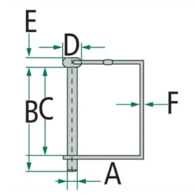 Pipe linchpin square pipe - 10x60mm