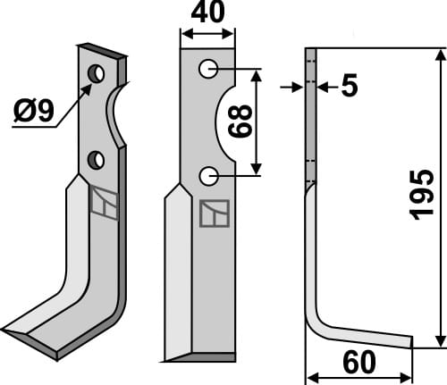 BL4763 Fräsmesser R - passend zu Benassi Z4 - 6CM004