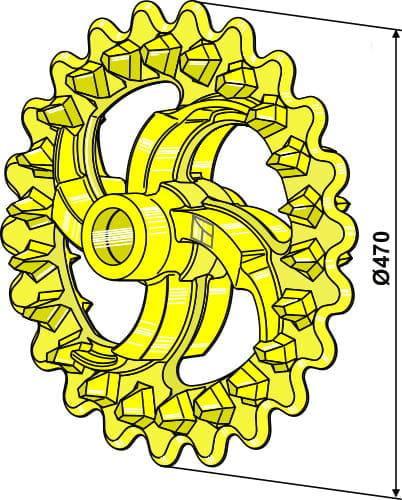 BL30243 Crosskillring Ø470mm - passend zu Väderstad 101109