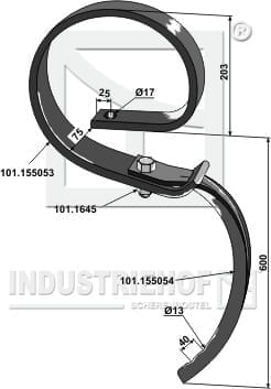 BL28769 Großfederzinken ohne Schar