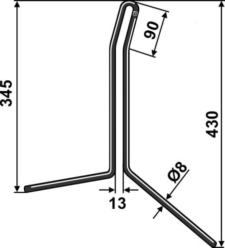 BL29181 Striegelzinken - passend zu Rabe 90063950 / Pöttinger 7990063950