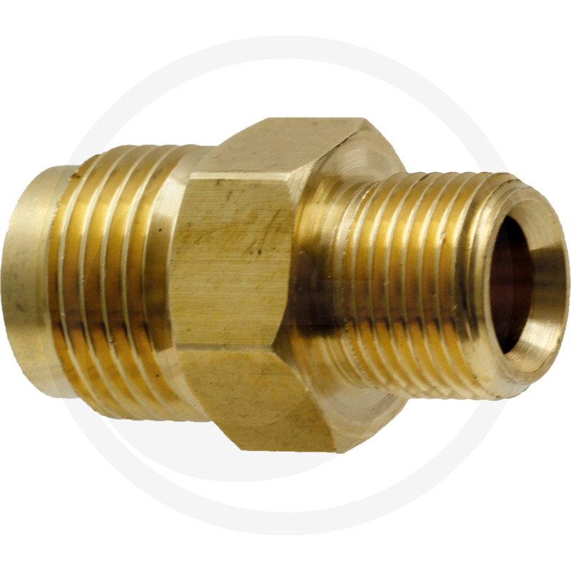Messingfitting, Gewindeadapter, Außengewinde, Sechskant, Metall