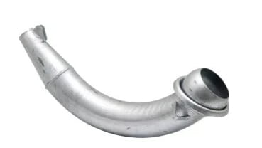 Italian system (Berselli) side nozzle 90°, with V-part 4"