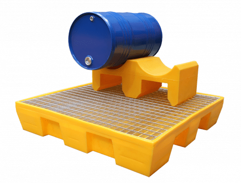 EMP Auffangwanne für 2 Fässer – 220 Liter | Gitterrost: verzinkter Stahl