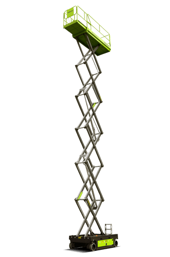 Zoomlion Elektro Scherenhebebühne 15,7 m Arbeitshöhe | 13,7 m Plattformhöhe | 260 kg Tragkraft | 230 Ah Lithium-Ionen Akku | AC-Antrieb | Plattformausschub 0,91 m