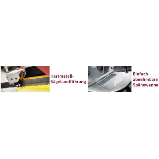 Bomar metal band saw - 400V / Maximum cutting capacity 275x230mm