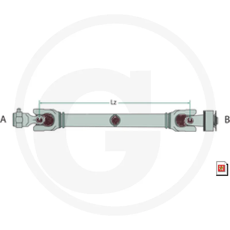 BLUELINE Gelenkwelle Freilauf rechtsdrehend