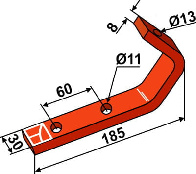 BL31-0203 Haltebügel für Abstreifer