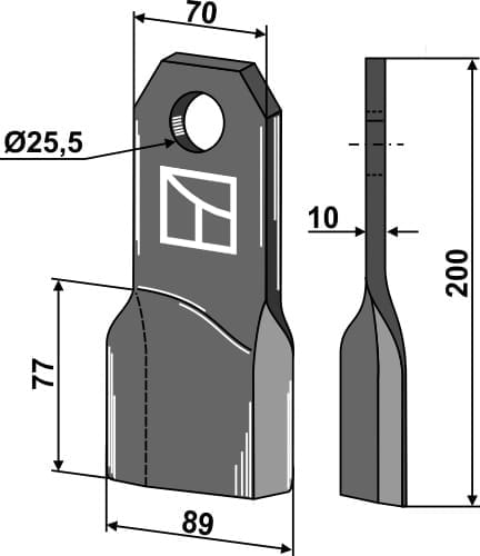 BL27971 Mulchmesser L - passend zu Fehrenbach M200L
