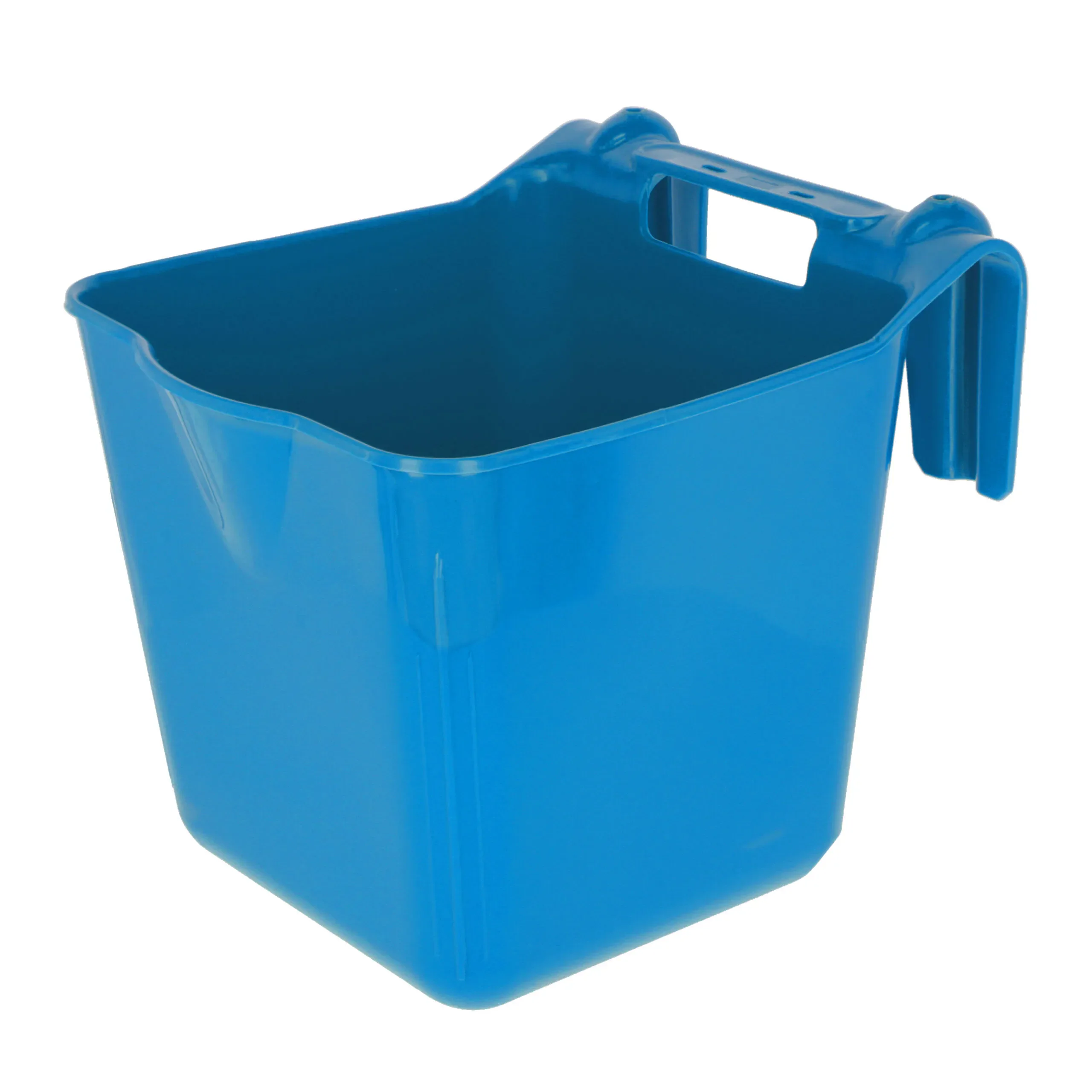 Futtertrog HangOn 13L – Mobiler Kunststoff Futtertrog zum Einhängen für Stall & Weide