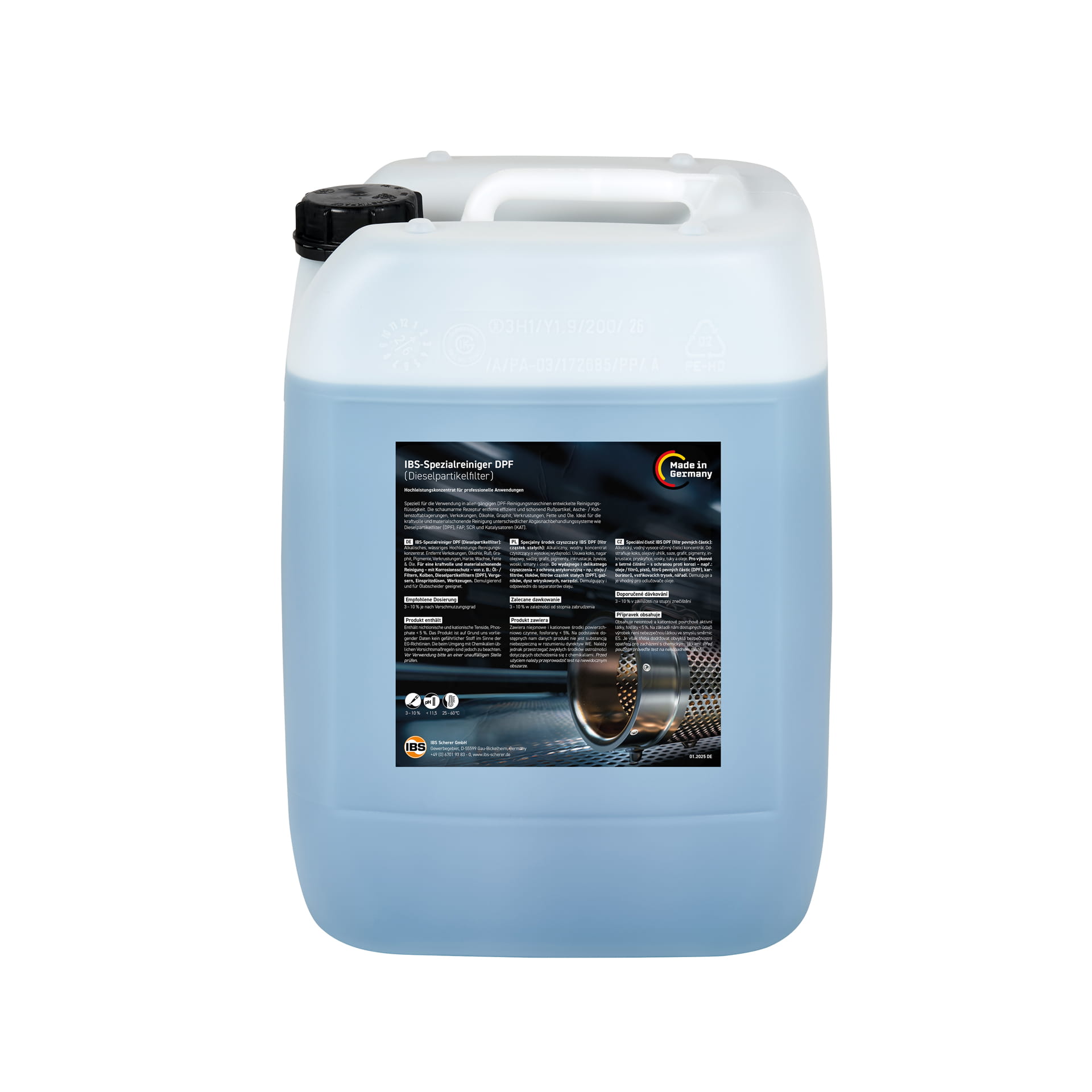 IBS Spezialreiniger DPF – Kennzeichnungsfreier Dieselpartikelfilter-Reiniger für DPF, FAP, SCR & Katalysatoren