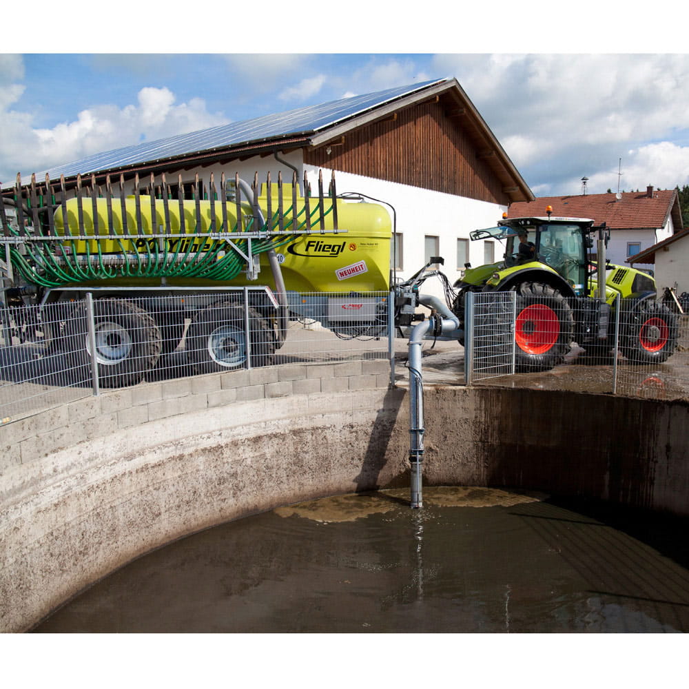 Fliegl Gülle Turbosaugarm „Elefant“ mit 3,5 m Einbringung & Turbobefüller