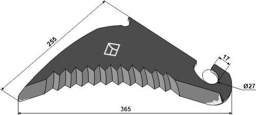 BL29804 Rundballenmesser - passend zu CLAAS 00 0851 022 0 / 00 0851 022 1