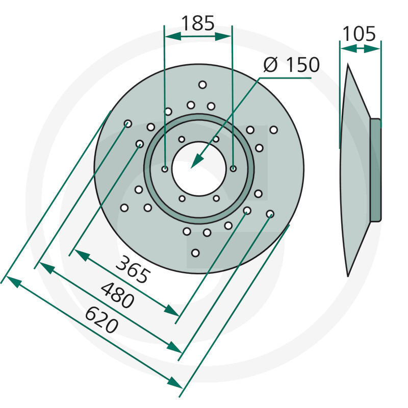 Disques de coupe Pöttinger - Cat 270 Plus, 270 PlusF