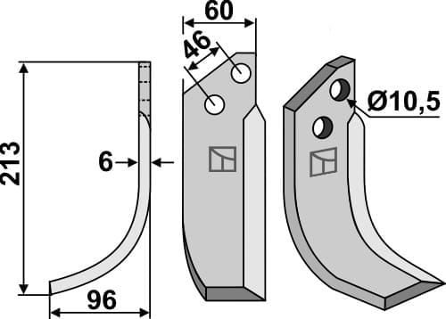 BL6387 Fräsmesser VAL-10L