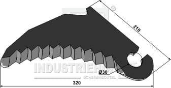 BL29864 Rundballenmesser 5mm - passend zu New Holland 84042300