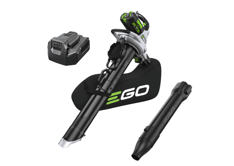 EGO Akku 3-in-1-Laubsauger KIT – Saugen, Blasen & Mulchen inkl. 5,0Ah Akku + Ladegerät