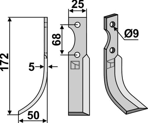 BL5739 Fräsmesser PAS-12L