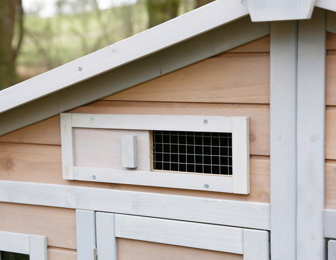 Wooden chicken coop - 181 x 65 x 118cm
