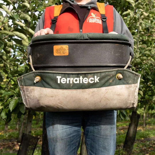 Terrateck, Gartenfräse, Schaufel, Gürteltasche, Korb?