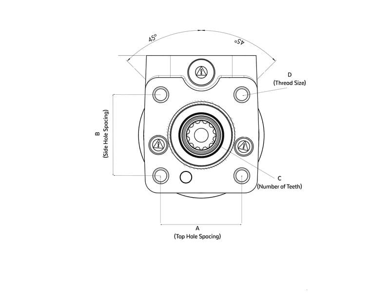 Steering orbitrol - suitable for John Deere series 6000, 6000SE, 6010, 6010SE, 6020, 6020SE