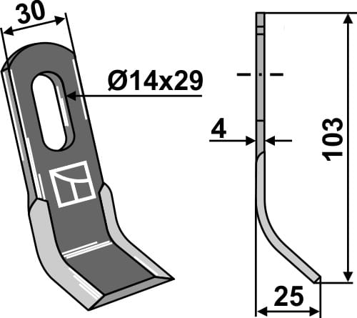 BL28023 Y-Messer - passend zu Peruzzo