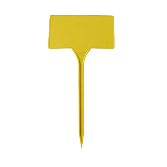 100x Geneigte Pflanzetiketten 75 x 125 mm, Höhe 275 mm – Schräge Pflanzenstecker aus Hartschaumstoff