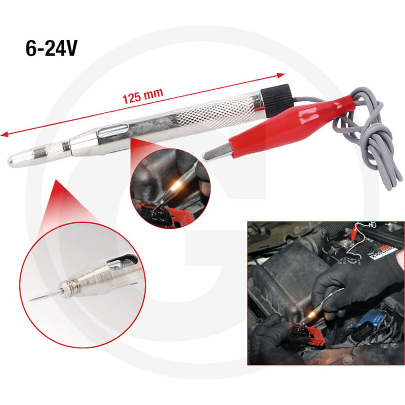 KS Tools Prüflampe 6 - 24 V, 125 mm