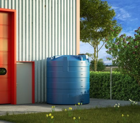 EMP oberirdischer Wassertank 7.500 Liter für Trinkwasser – ACS zertifiziert – Industrie Flüssigkeitstank mit Mannloch Ø 400 mm